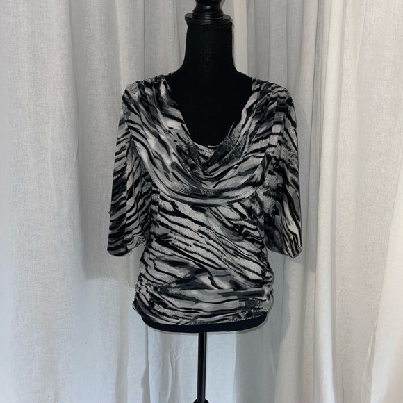 Isabella Rodriguez Cowl Neck, Dolman Sleeve Blouse - Picture 3 of 6